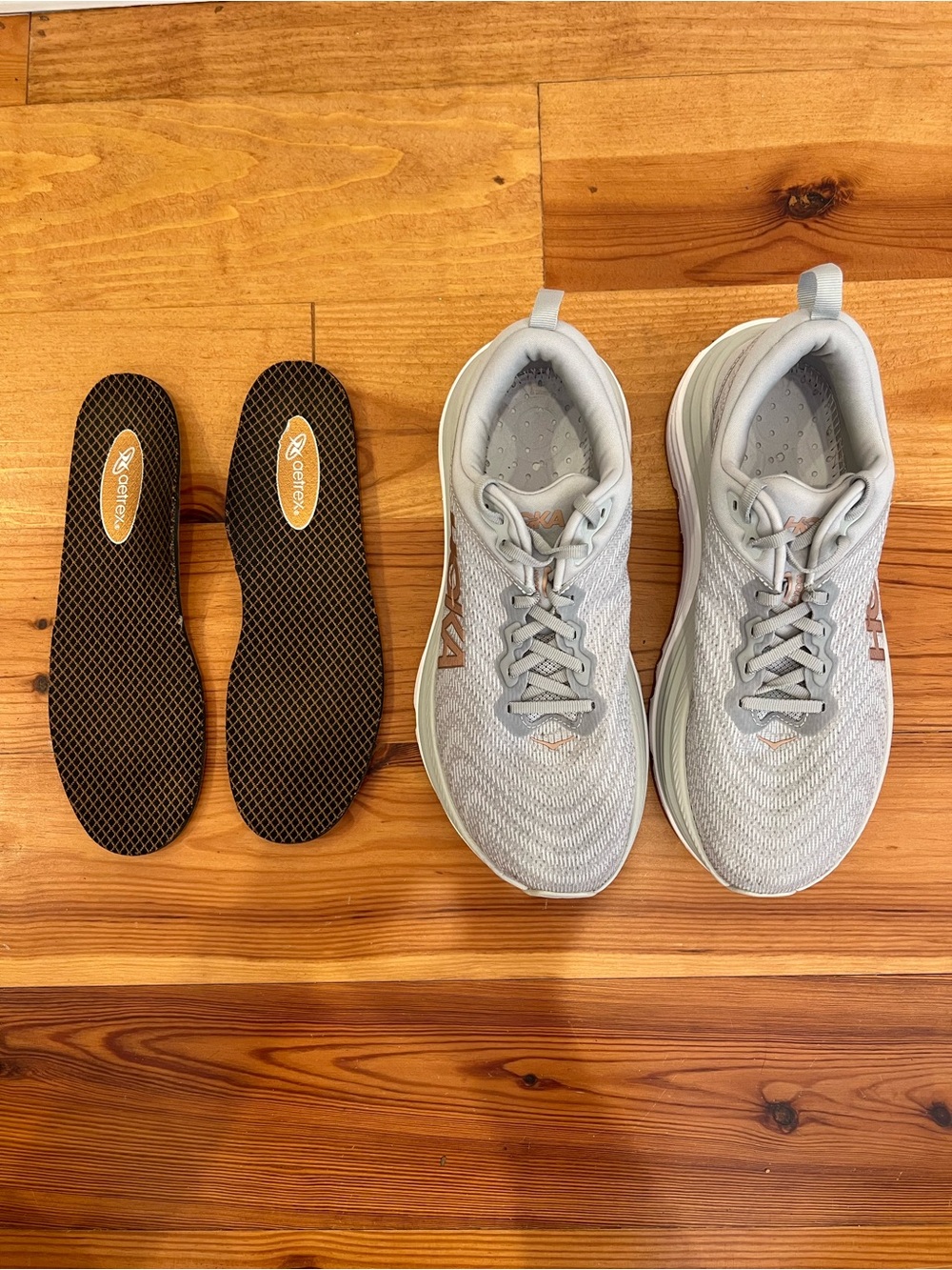 Hoka Gaviota 5 Running Shoes Womens 10.5B Harbor Mist Rose Gold Athletic Active - Picture 12 of 16